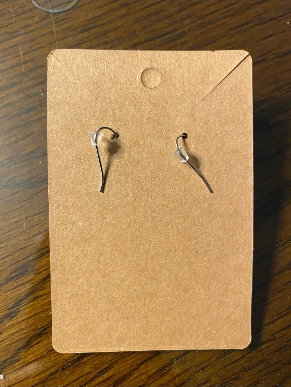 Skull & Orange Rose Teardrop Earrings